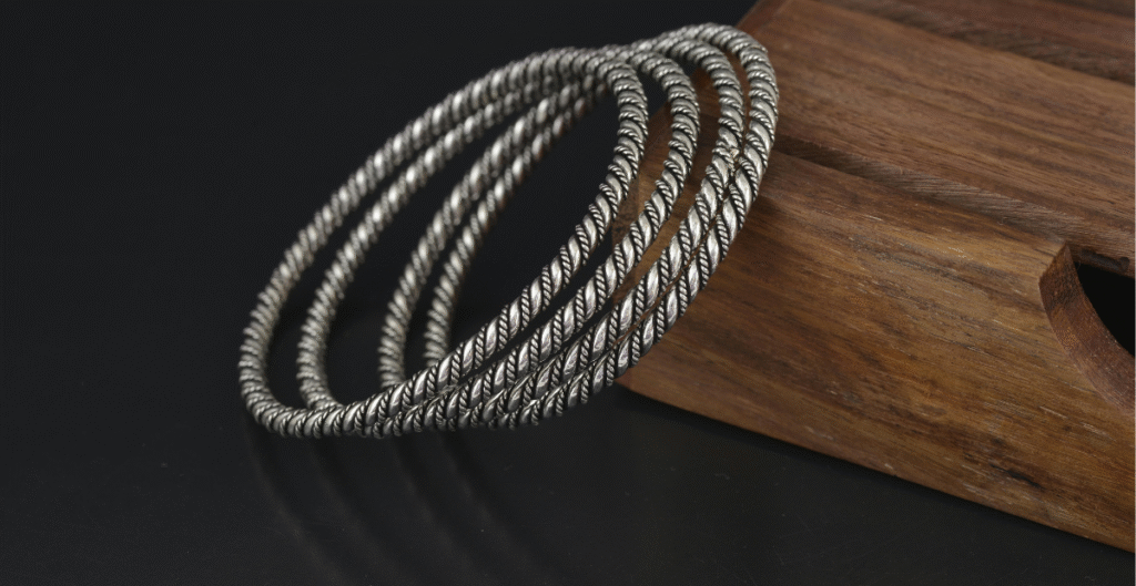 Stylish Silver Bangles