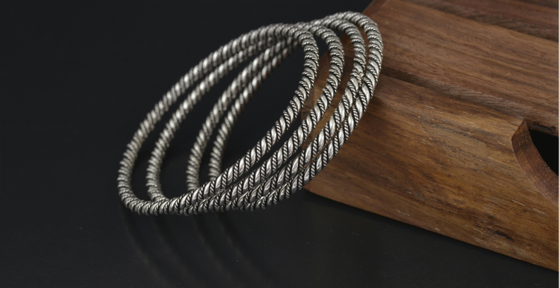 Stylish Silver Bangles
